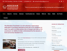 Tablet Screenshot of meridianfoodbank.org